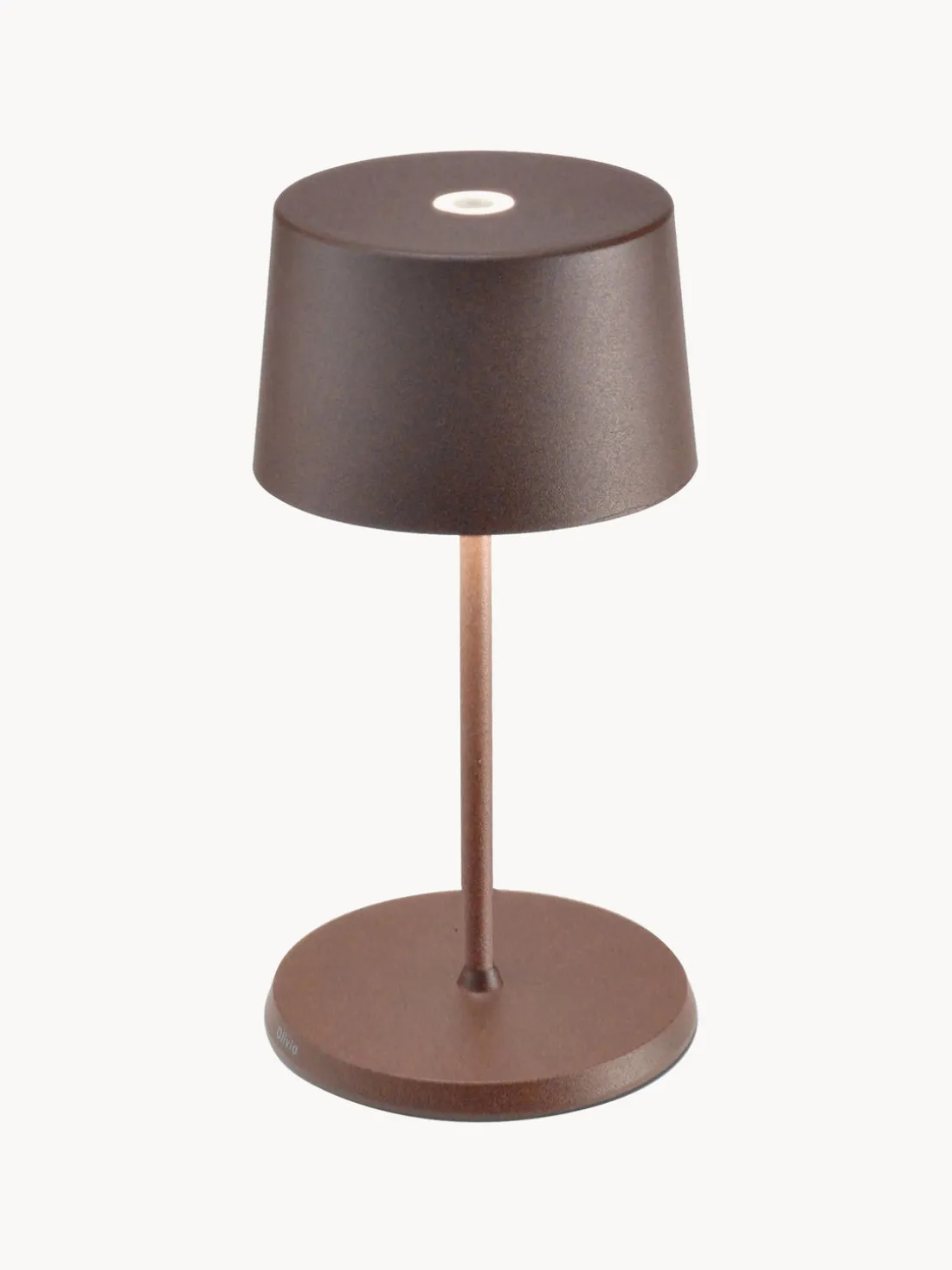 Lámpara de mesa pequeña LED regulable Olivia Pro, portátil