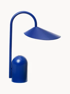 Lámpara de mesa pequeña LED regulable Arum, portátil