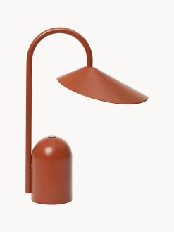Lámpara de mesa pequeña LED regulable Arum, portátil