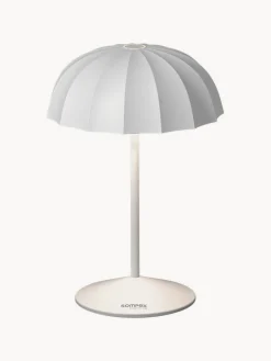 Lámpara de mesa pequeña para exterior LED regulable Ombrellino, portátil