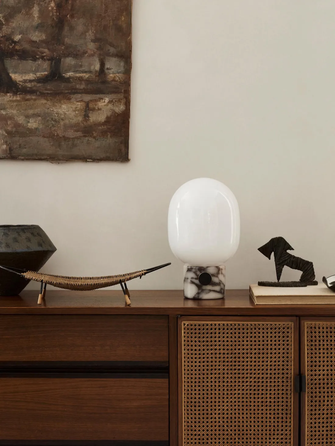 Lámpara de mesa pequeña regulable JWDA, 32 cm