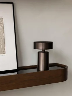 Lámpara de mesa pequeña regulable Columna, portátil