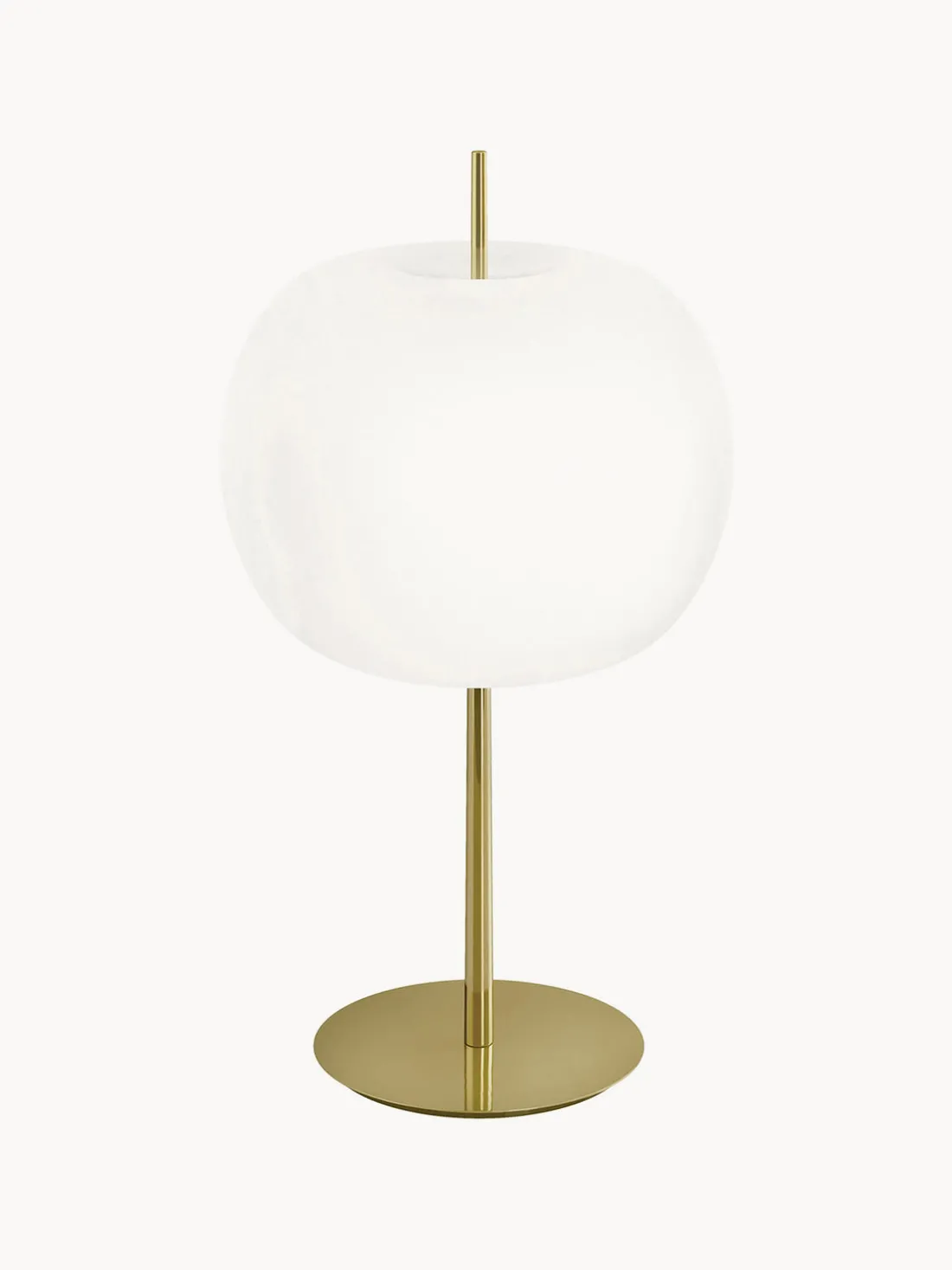 Lámpara de mesa soplada artesanalmente regulable Kushi