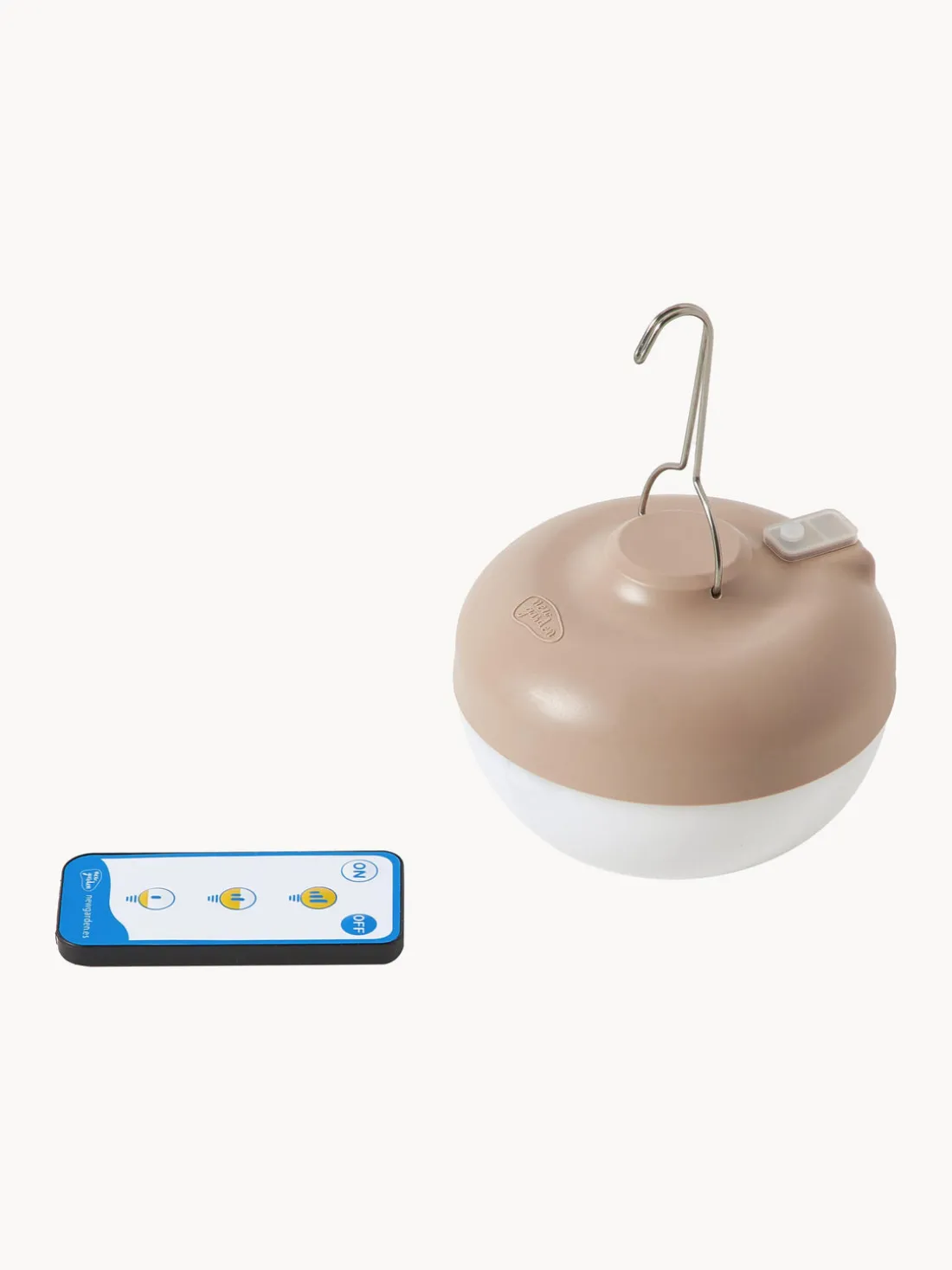 Lámpara de pie artesanal regulable LED Niza, con mando a distancia