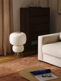 Lámpara de pie de diseño de papel de arroz Misaki