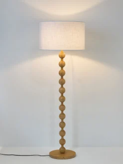 Lámpara de pie de madera Shona