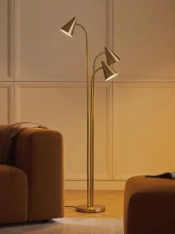 Lámpara de pie de metal Arturo