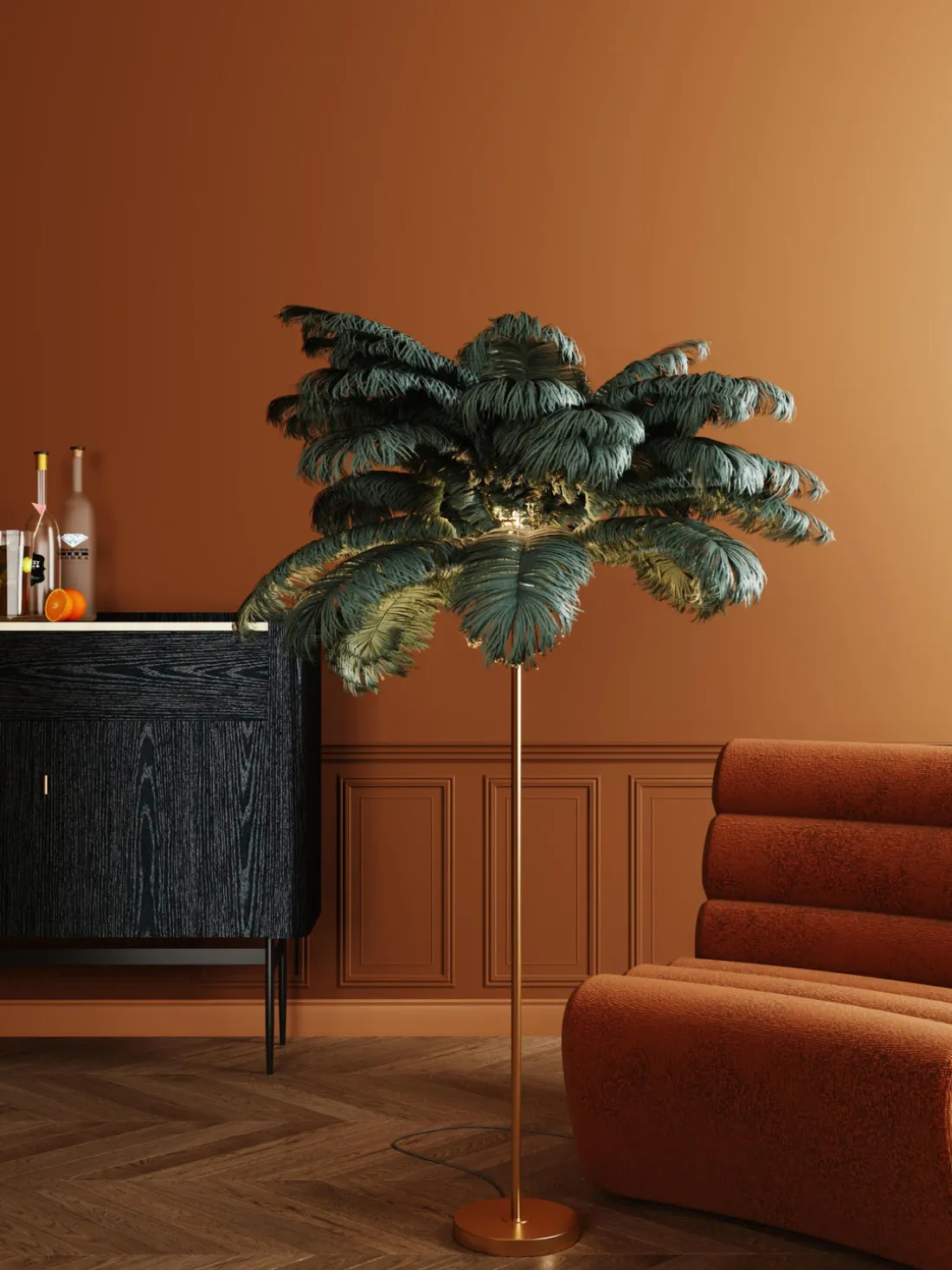 Lámpara de pie Feather Palm