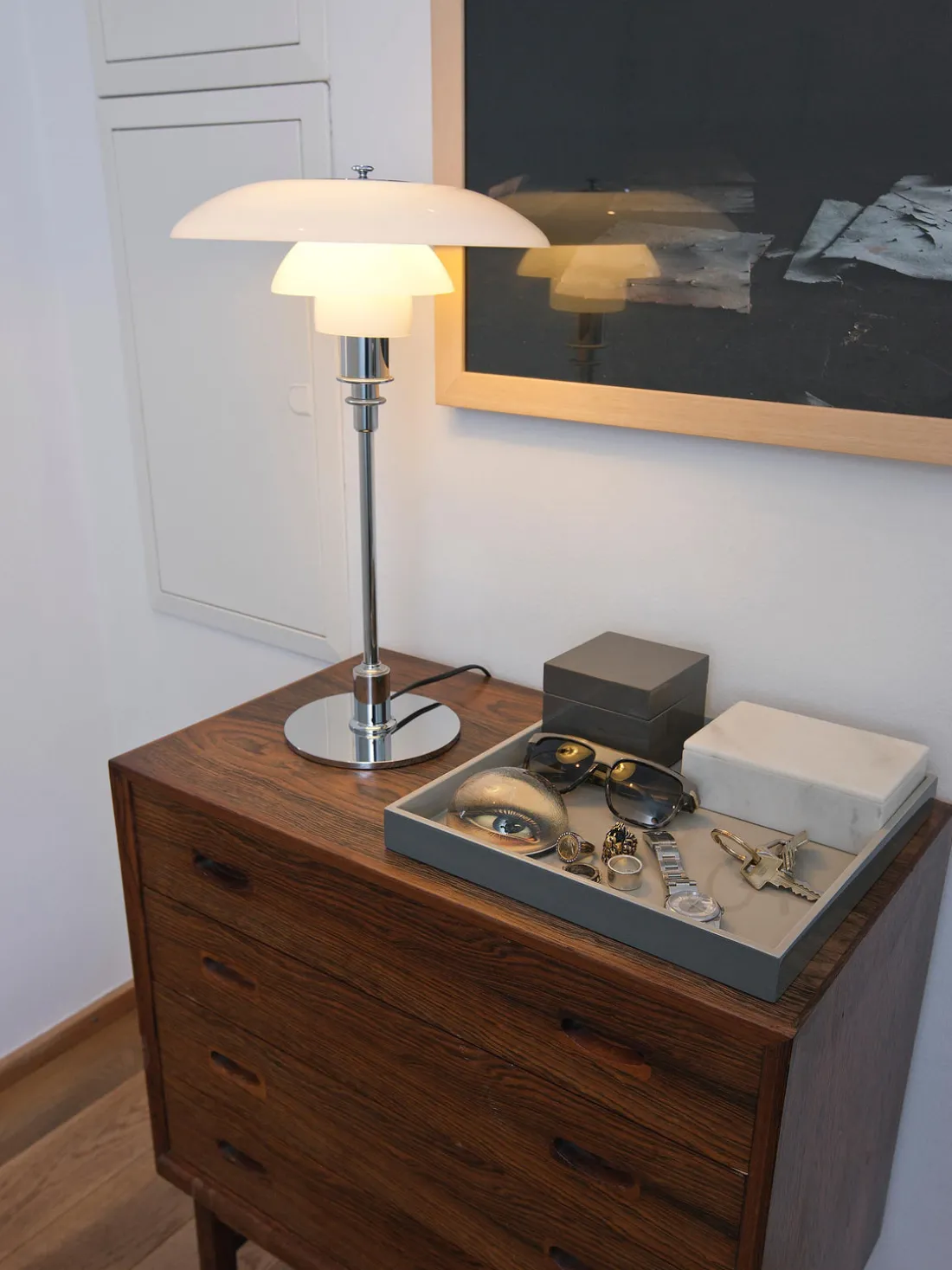 Lámpara de pie grande soplada PH 3/2