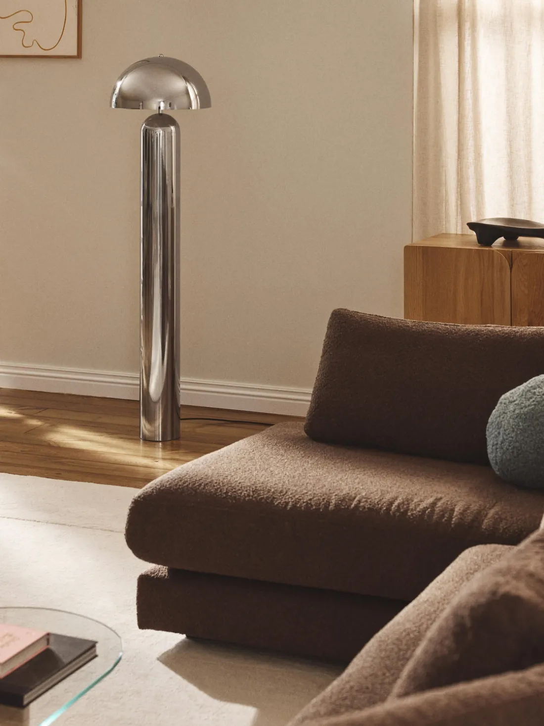 Lámpara de pie retro Walter