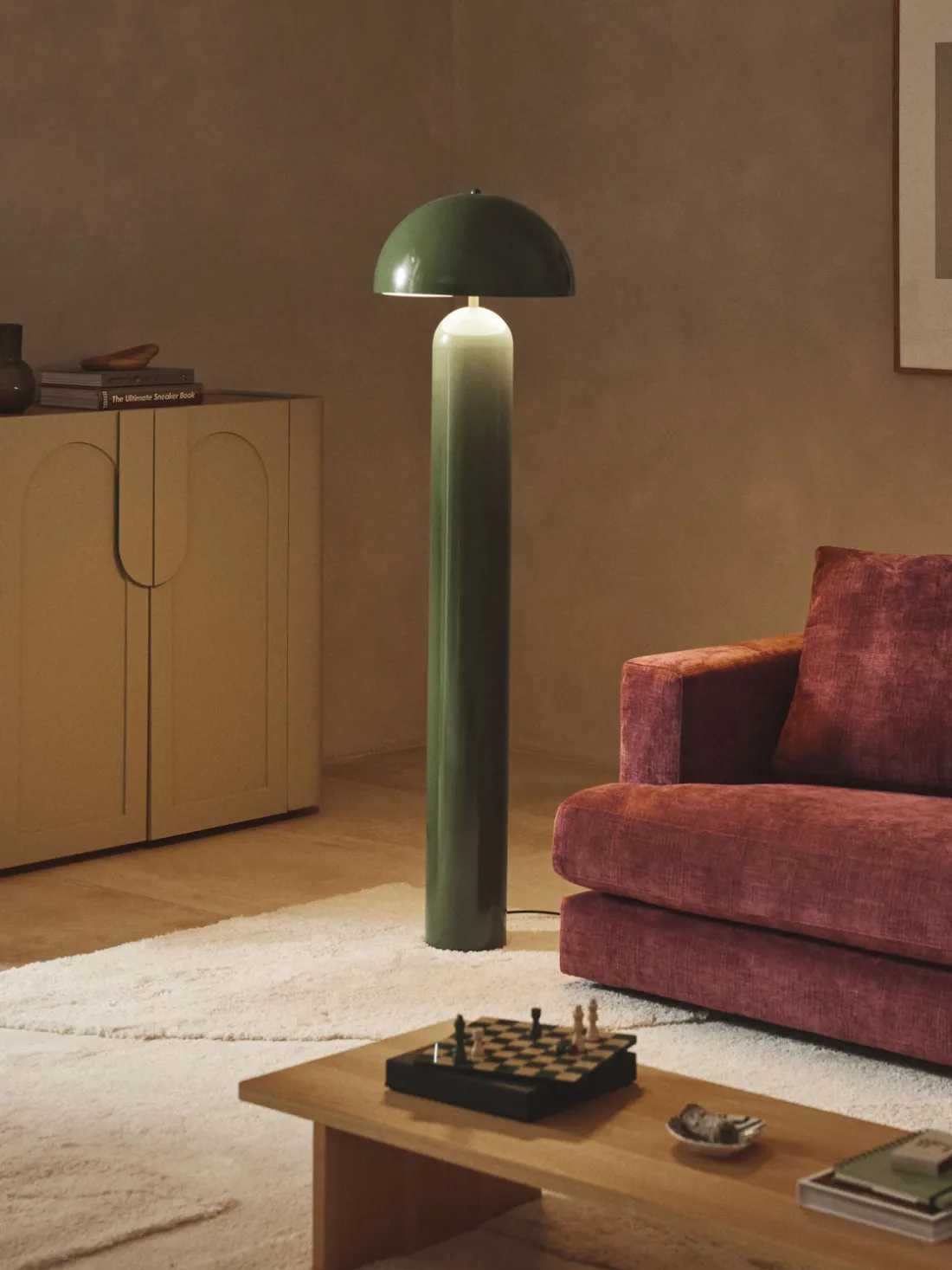 Lámpara de pie retro Walter