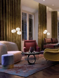 Lámpara de pie soplada regulable Kushi