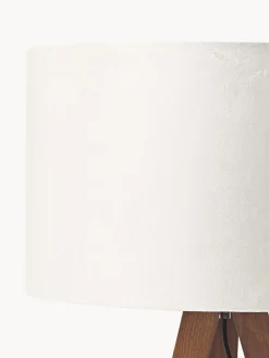 Lámpara de pie trípode de madera maciza Jake