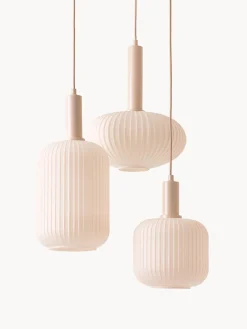 Lámpara de techo cluster de vidrio opalino Candela 2