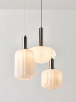 Lámpara de techo cluster de vidrio opalino Candela