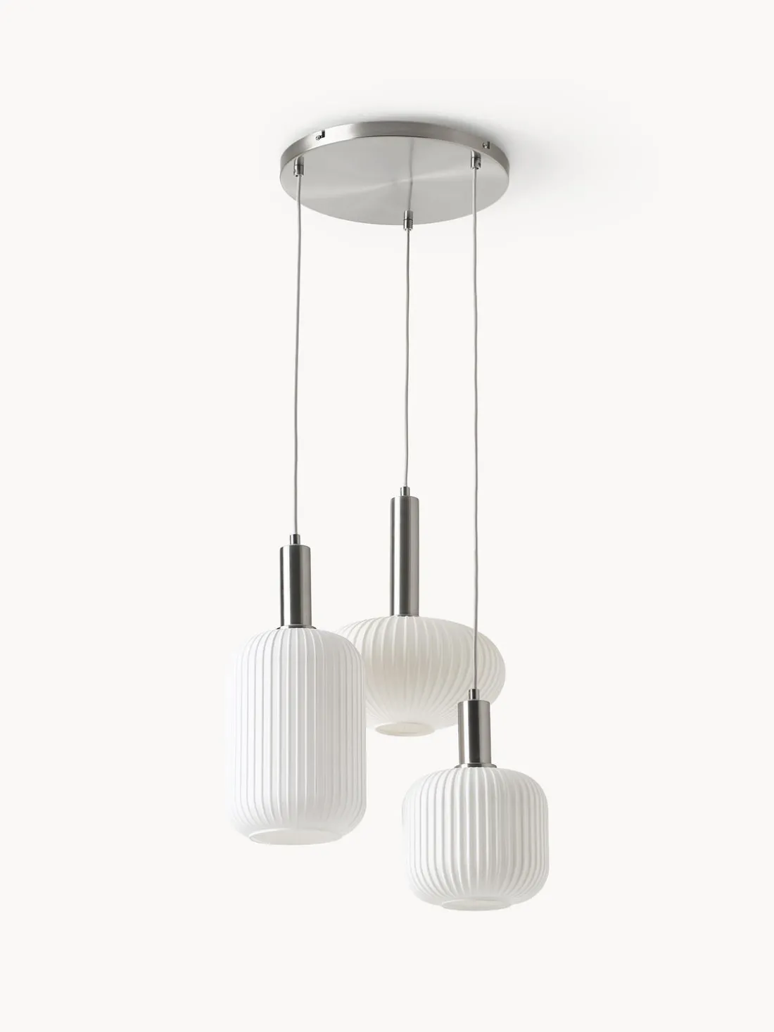 Lámpara de techo cluster de vidrio opalino Candela