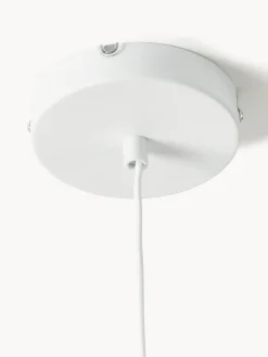 Lámpara de techo con adornos de fibras naturales Milani