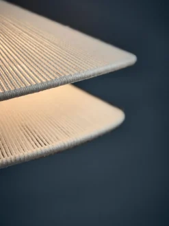 Lámpara de techo de lino Kiku