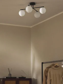 Lámpara de techo de vidrio opalino Atlanta