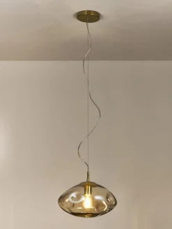 Lámpara de techo de vidrio Amora