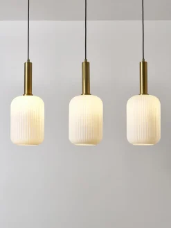 Lámpara de techo de vidrio opalino Candela