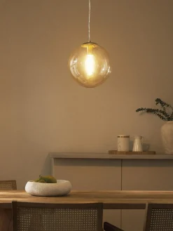 Lámpara de techo de vidrio Bao