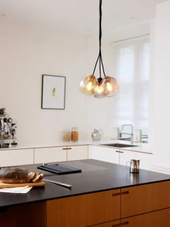 Lámpara de techo de vidrio Bubbles, tamaños diferentes