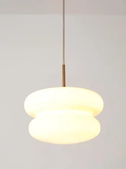 Lámpara de techo de vidrio opalino Baya