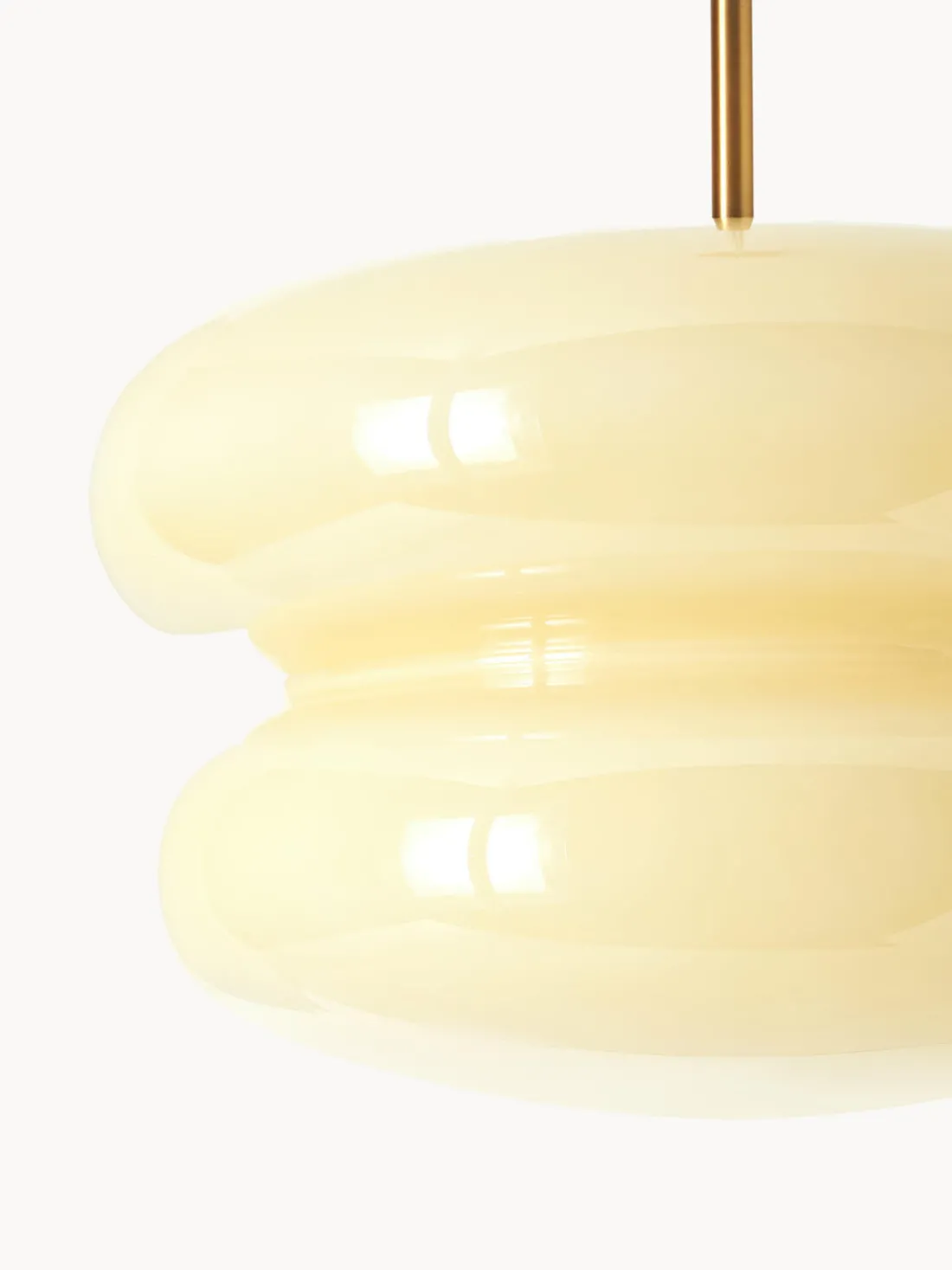 Lámpara de techo de vidrio opalino Baya