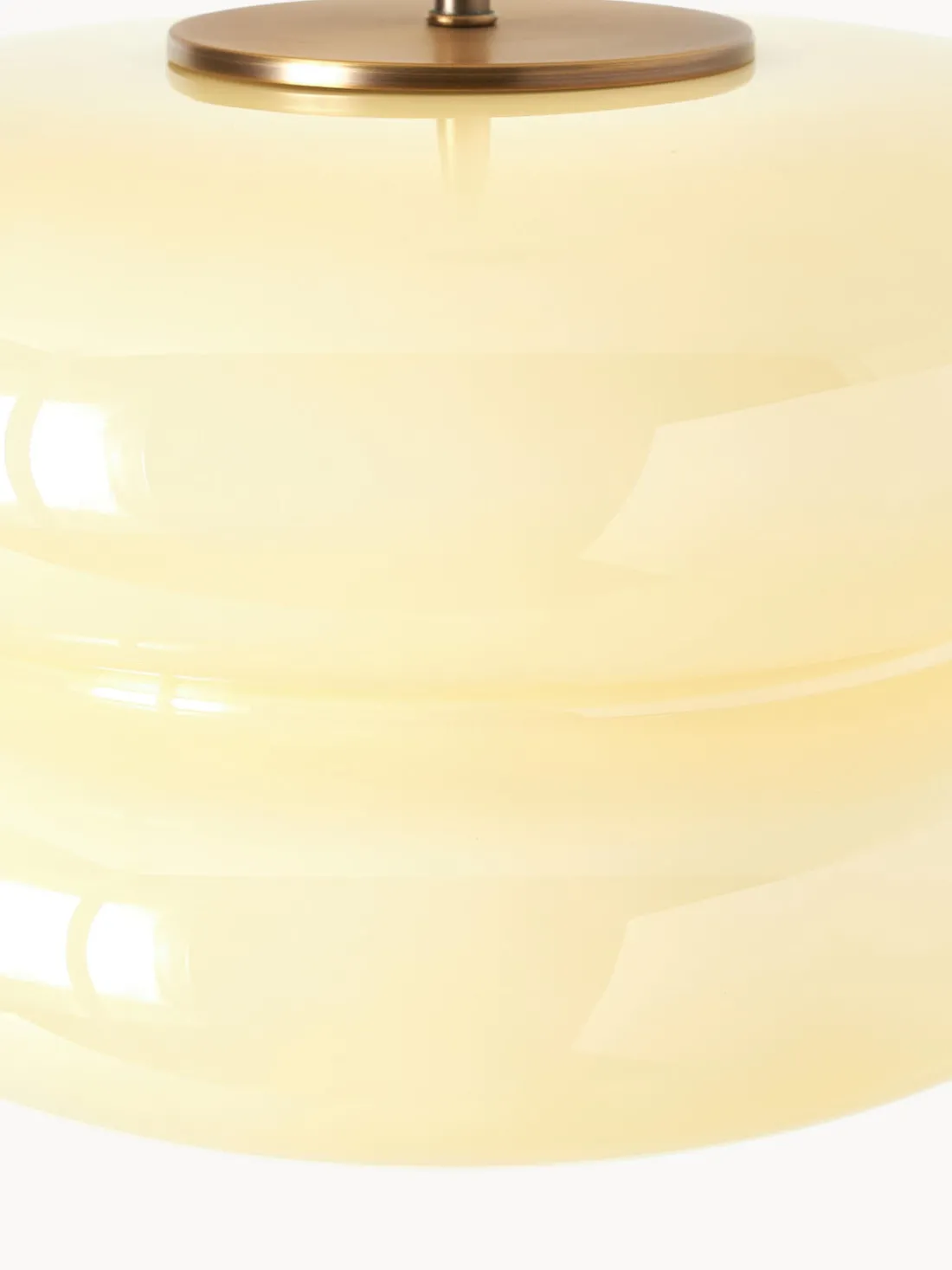 Lámpara de techo de vidrio opalino Baya