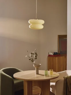 Lámpara de techo de vidrio opalino Baya