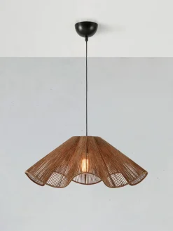 Lámpara de techo de yute grande Nami