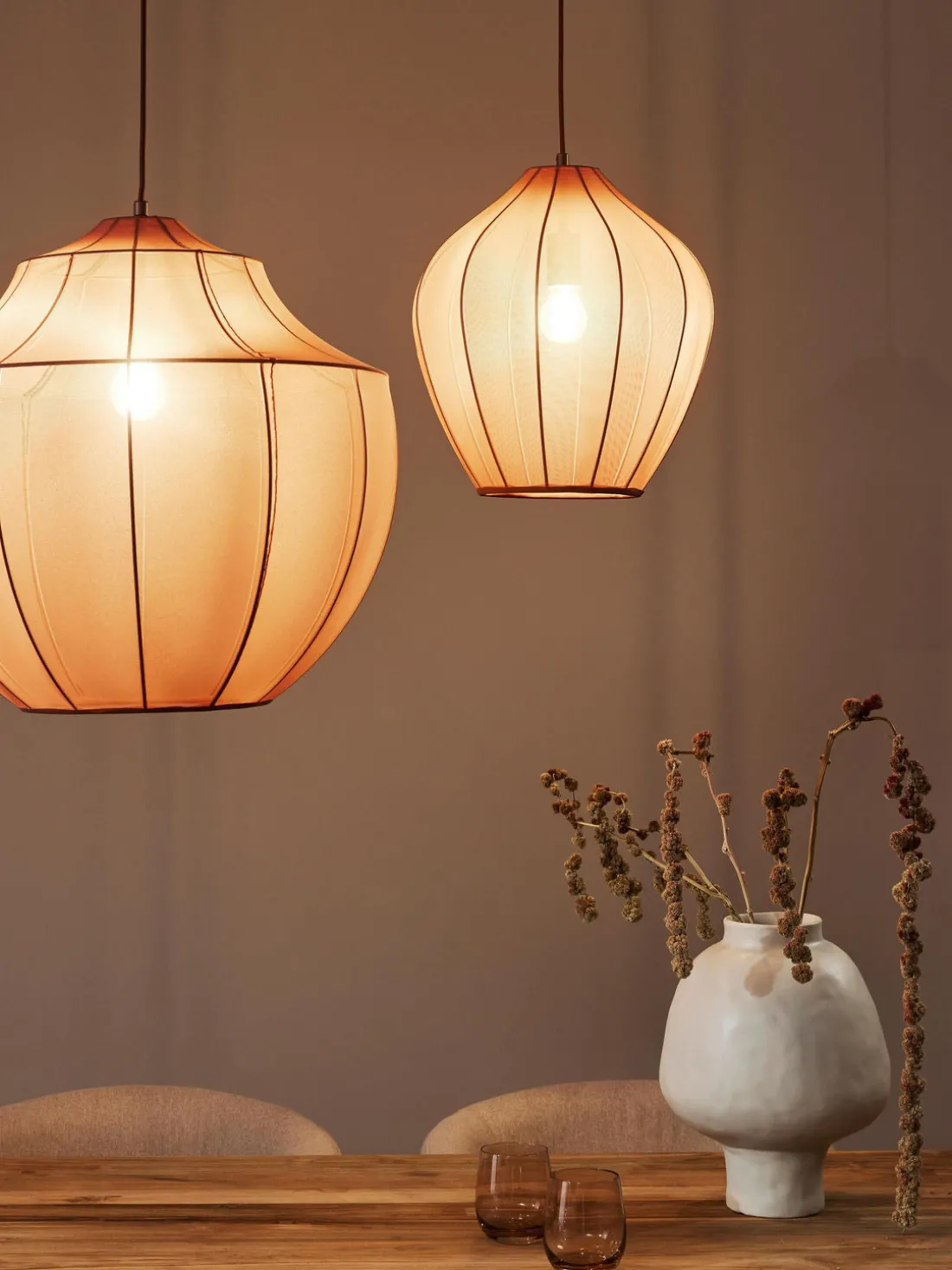 Lámpara de techo en tejido malla Beau