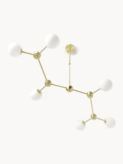 Lámpara de techo grande de vidrio opalino Aurelia