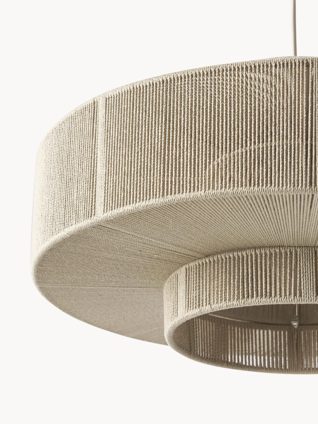 Lámpara de techo grande de lino Lace