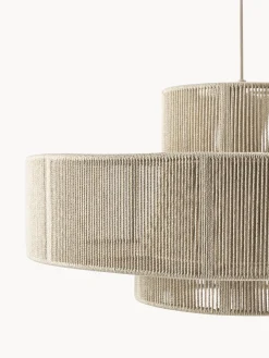 Lámpara de techo grande de lino Lace