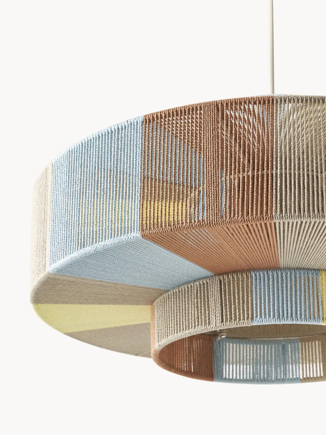 Lámpara de techo grande de lino Lace