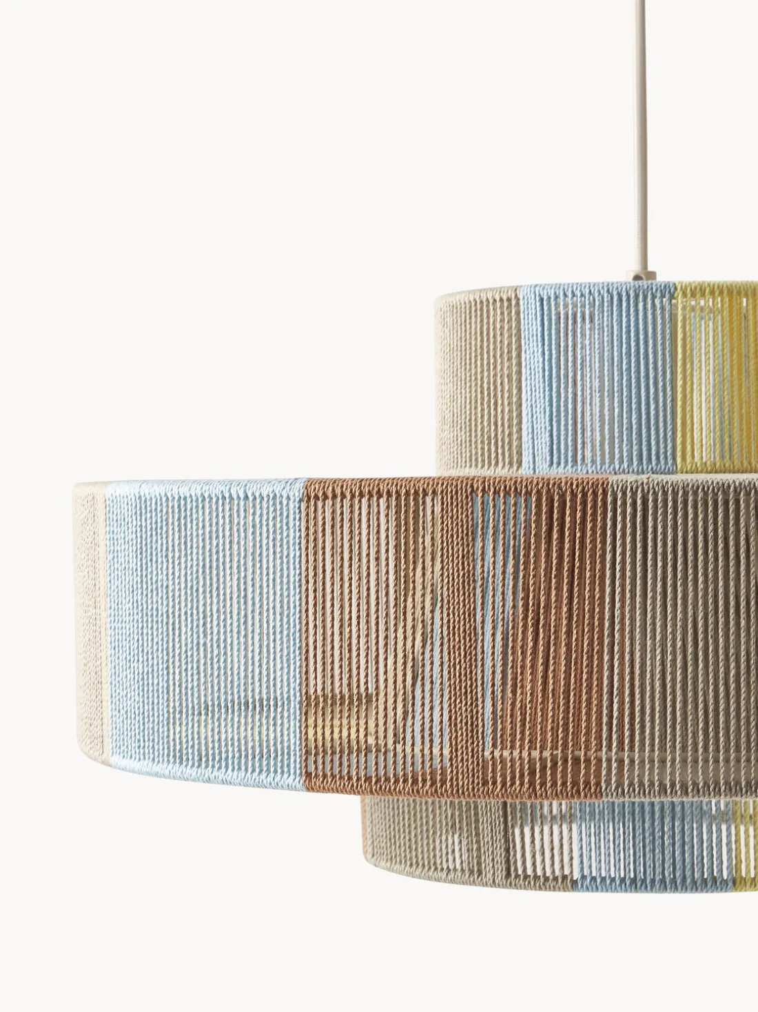 Lámpara de techo grande de lino Lace