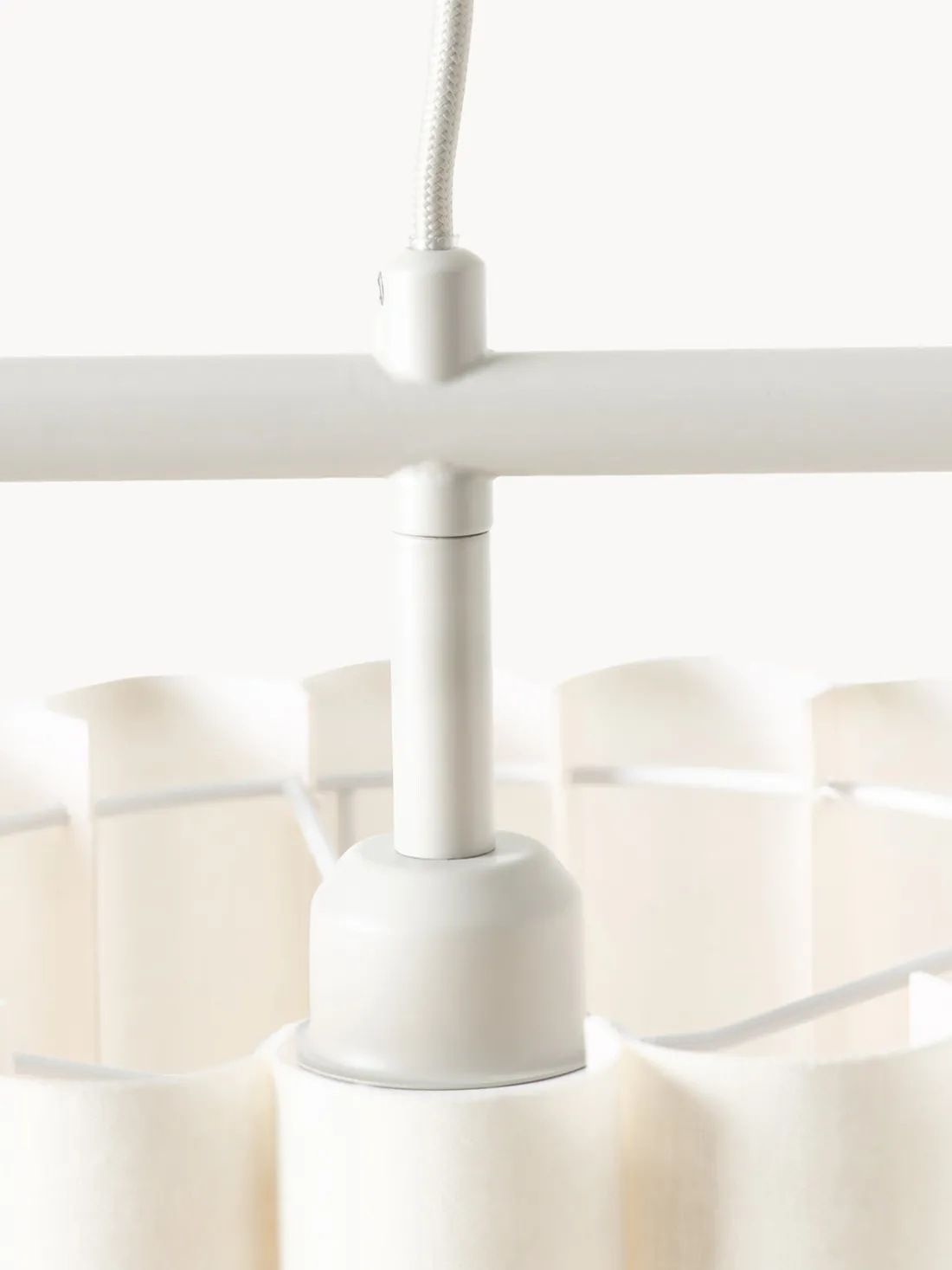 Lámpara de techo grande de lino Lucina