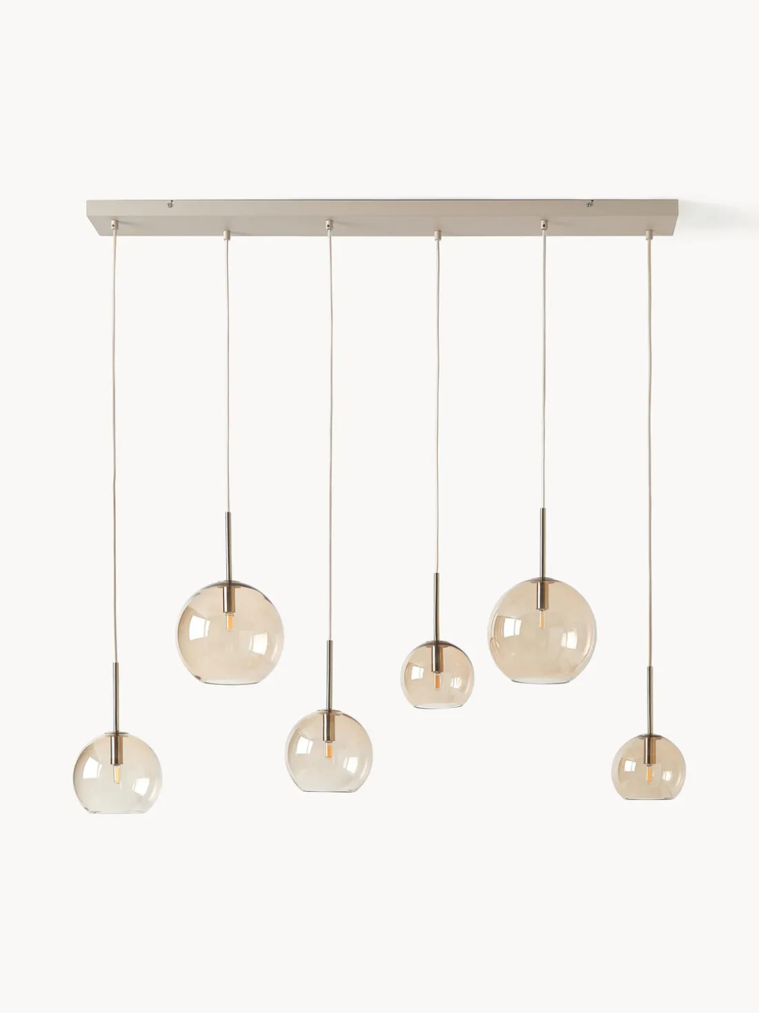 Lámpara de techo grande esferas de vidrio Raquel