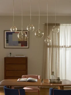 Lámpara de techo grande esferas de vidrio Raquel