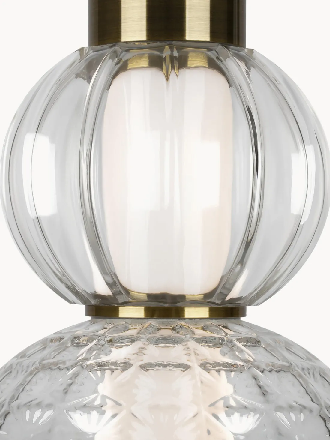 Lámpara de techo LED pequeña soplada Collar