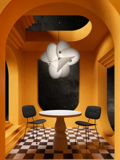 Lámpara de techo LED regulable Serpentine Light