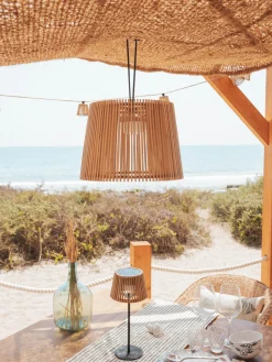 Lámpara de techo LED regulable para exterior Okinawa, con control remoto