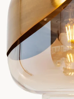 Lámpara de techo pequeña de vidrio Golden Goblet