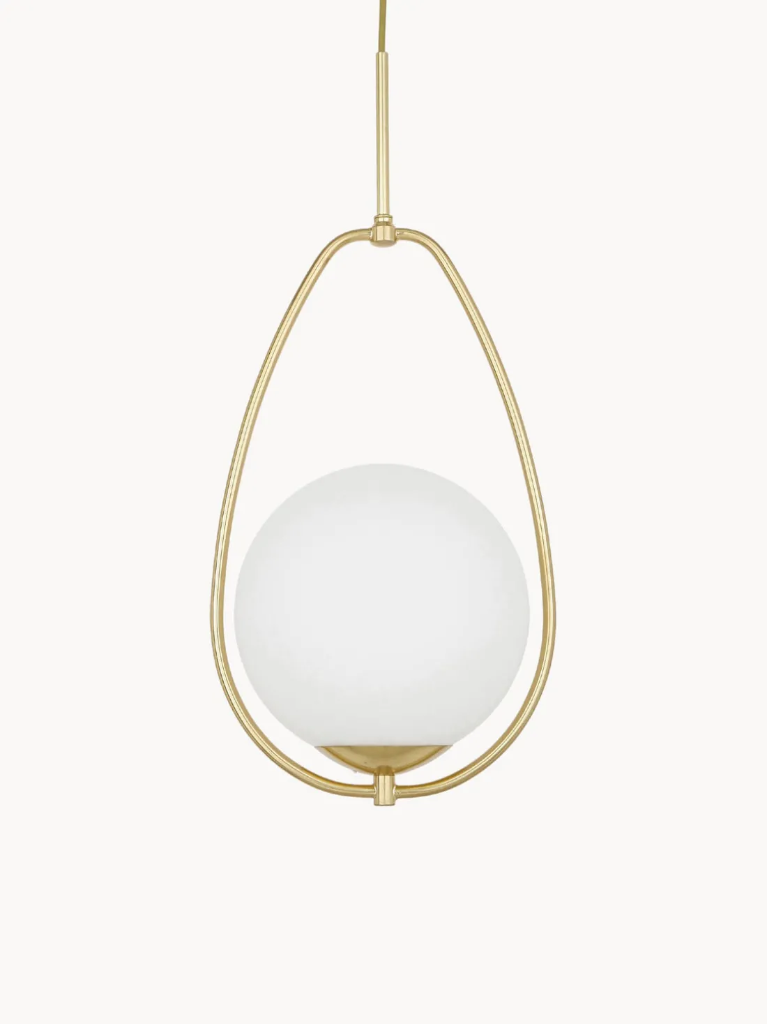 Lámpara de techo pequeña de vidrio opalino Avalon