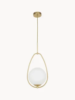 Lámpara de techo pequeña de vidrio opalino Avalon