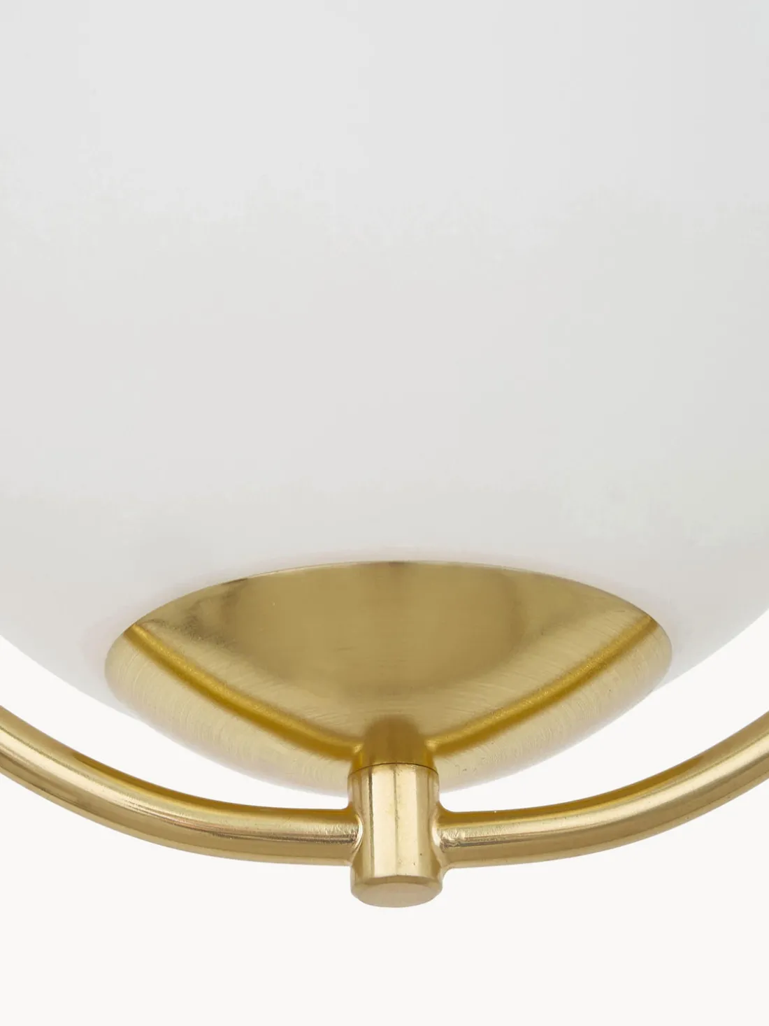 Lámpara de techo pequeña de vidrio opalino Avalon