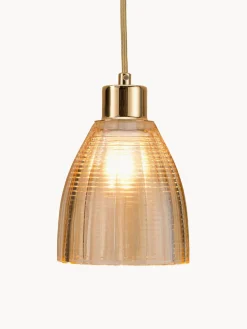 Lámpara de techo pequeña de vidrio Gleaming Gold