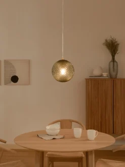 Lámpara de techo pequeña de vidrio Lorna